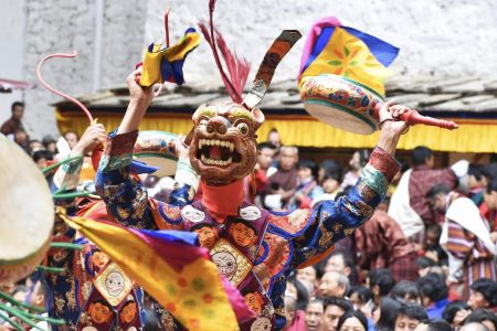 paro tshechu in Bhutan